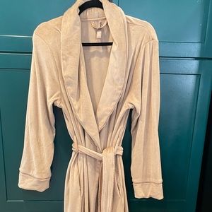 SKIMS Women’s Velour Long Robe in Honey, Size S